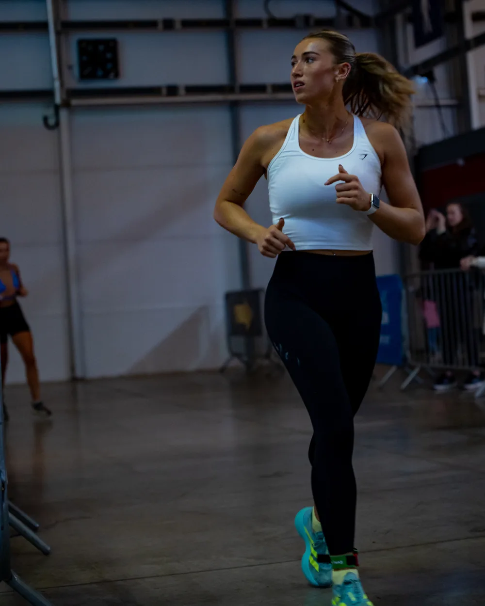 Athlete runs through the venue. Mecca Sim 5.