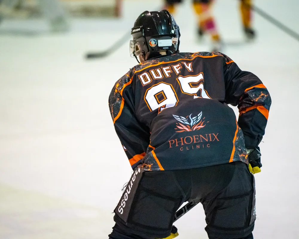 Phoenix number 85 with Duffy on the back of the jersey